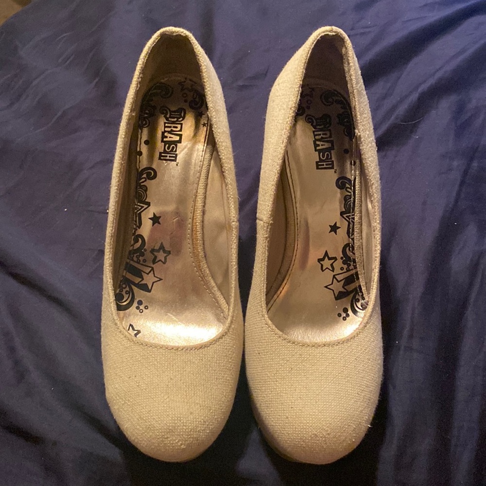 Brash Canvas wedge heels